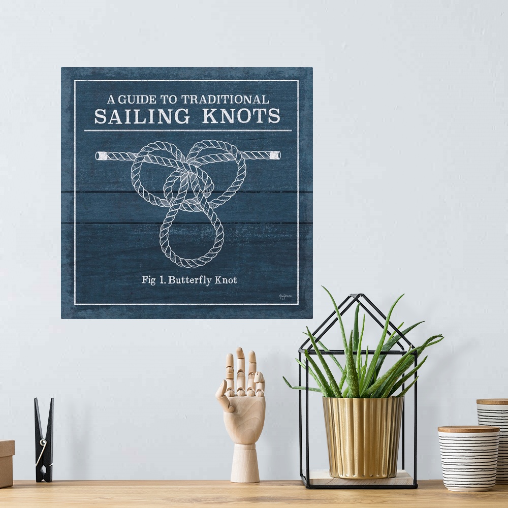 A bohemian room featuring "A Guide To Traditional Sailing Knots- Fig 1. Butterfly Knot"