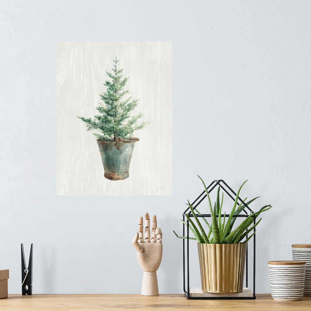 A bohemian room featuring White And Bright Christmas Tree I No Berries