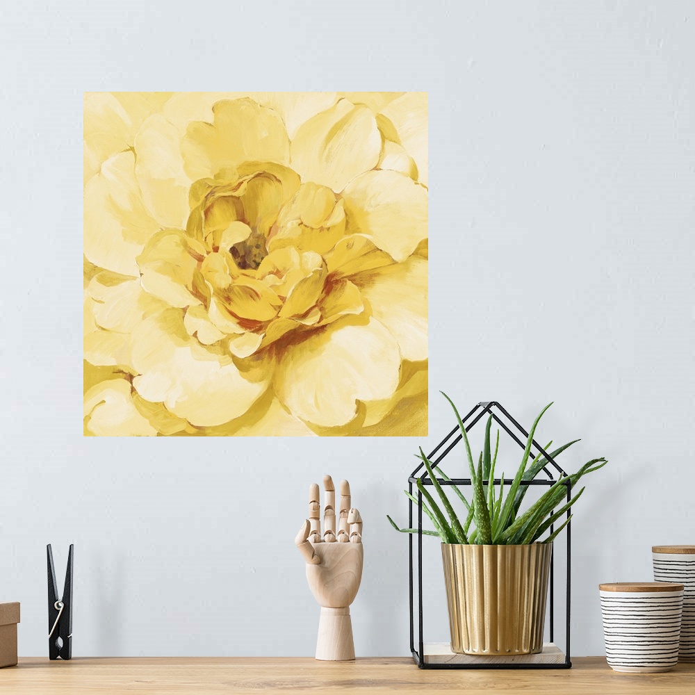 A bohemian room featuring Yellow Peony