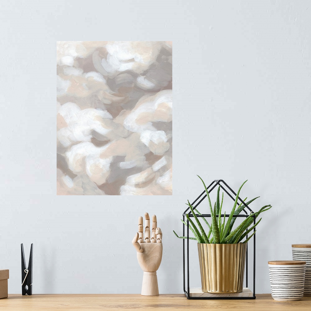 A bohemian room featuring Abstract Cumulus I