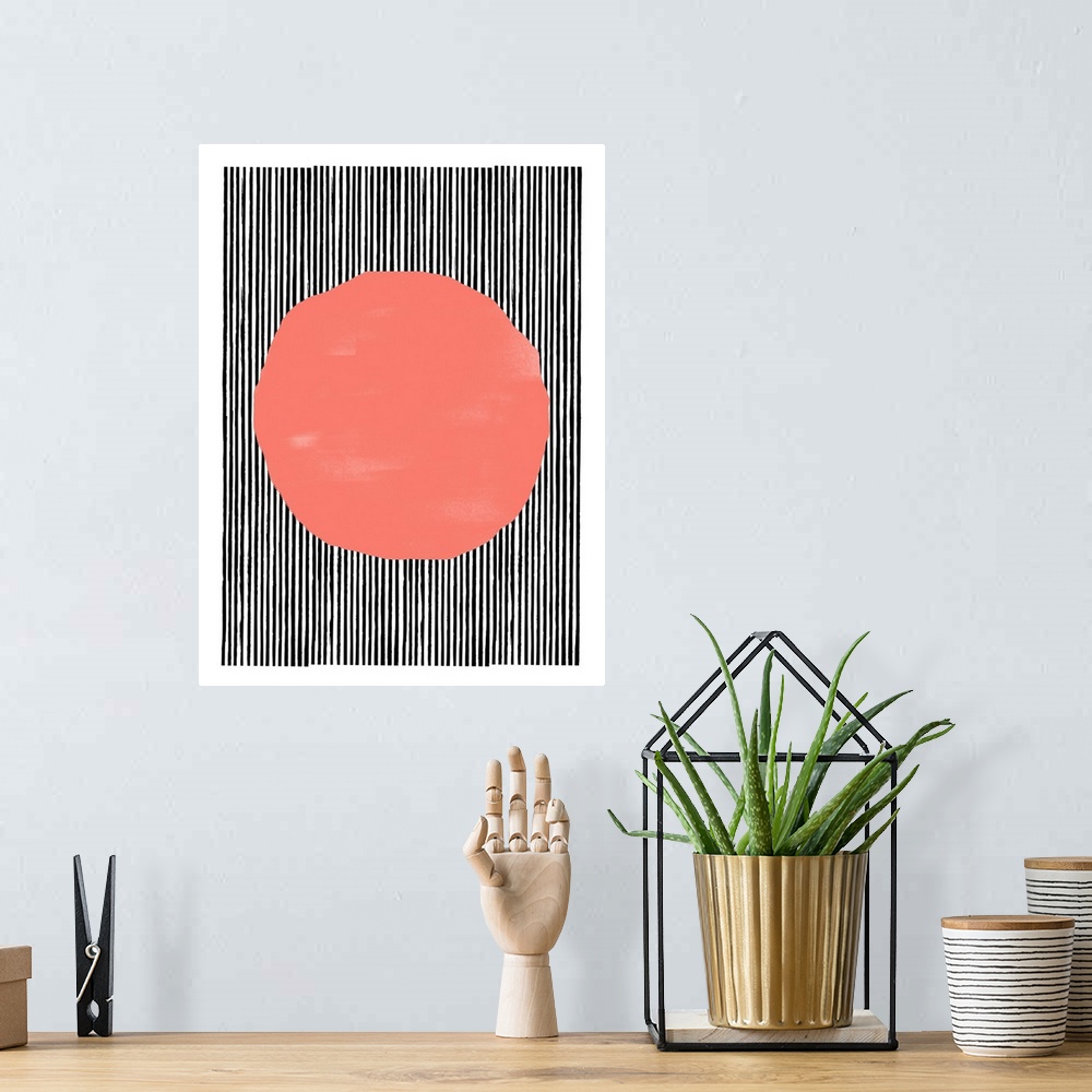 A bohemian room featuring Abstract Lines III