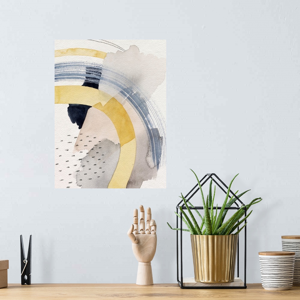 A bohemian room featuring Abstract Stormcloud I