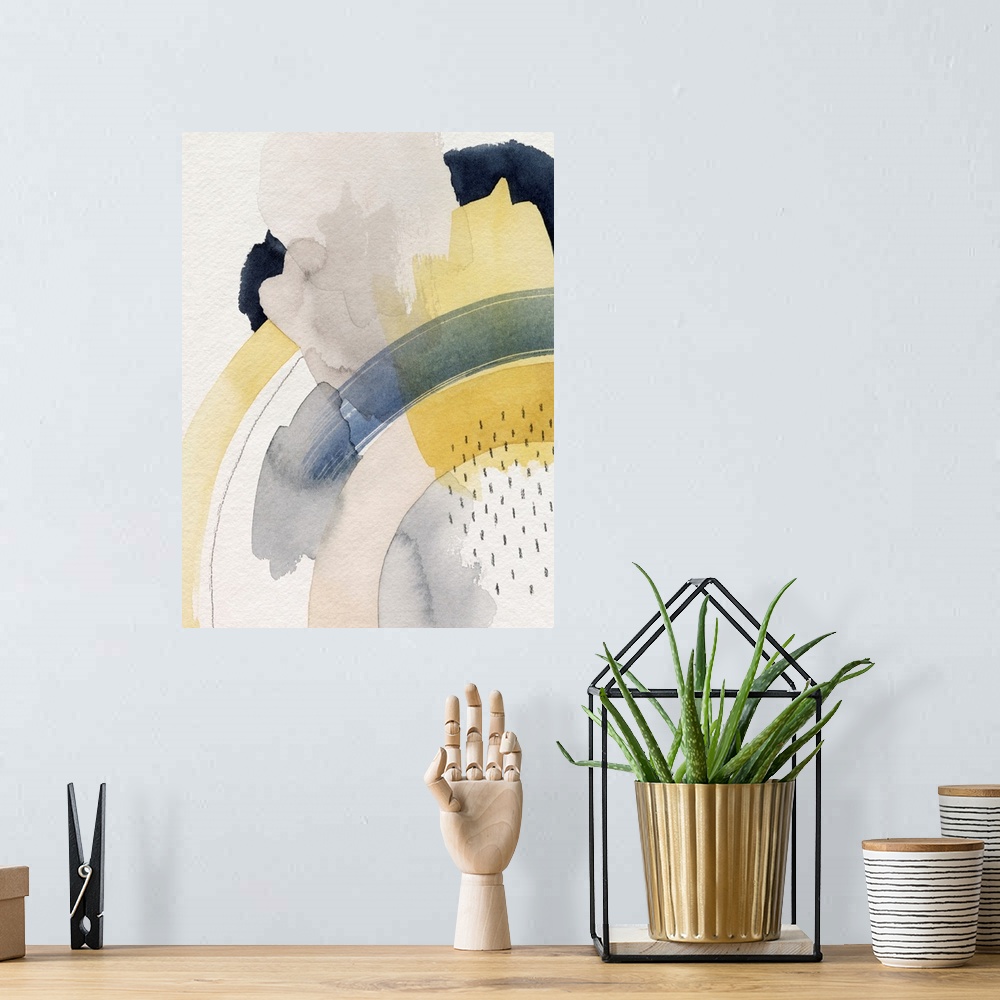 A bohemian room featuring Abstract Stormcloud II