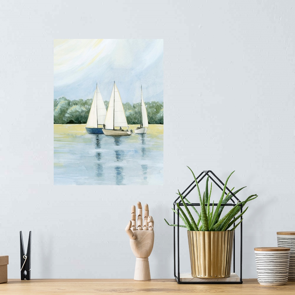 A bohemian room featuring Afternoon Sail I