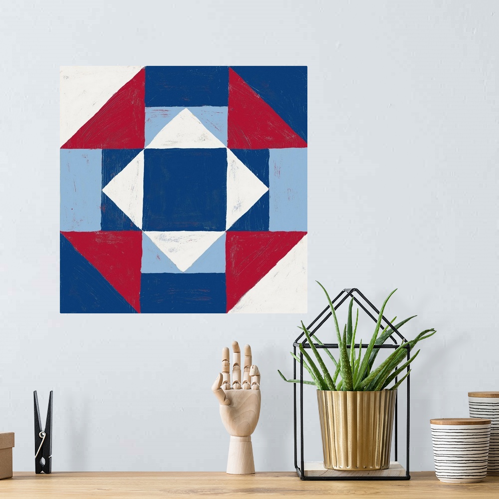 A bohemian room featuring Americana Patchwork Tile III