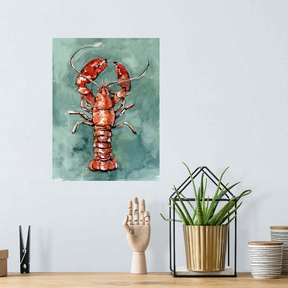 A bohemian room featuring Aquatic Lobster II