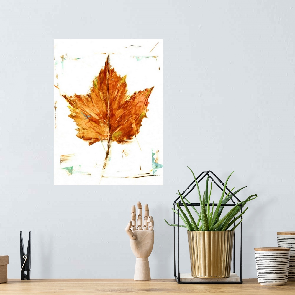 A bohemian room featuring Autumn Leaf Study I