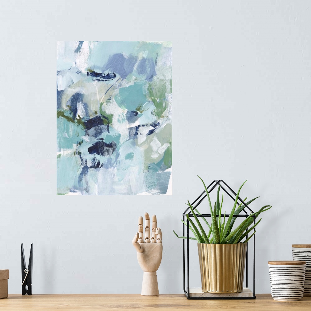 A bohemian room featuring Azure Abstract I