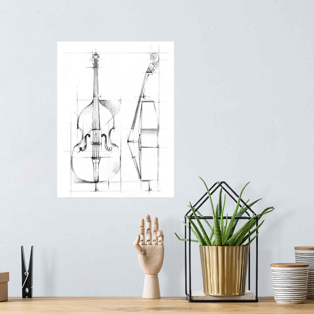 A bohemian room featuring Bass Sketch