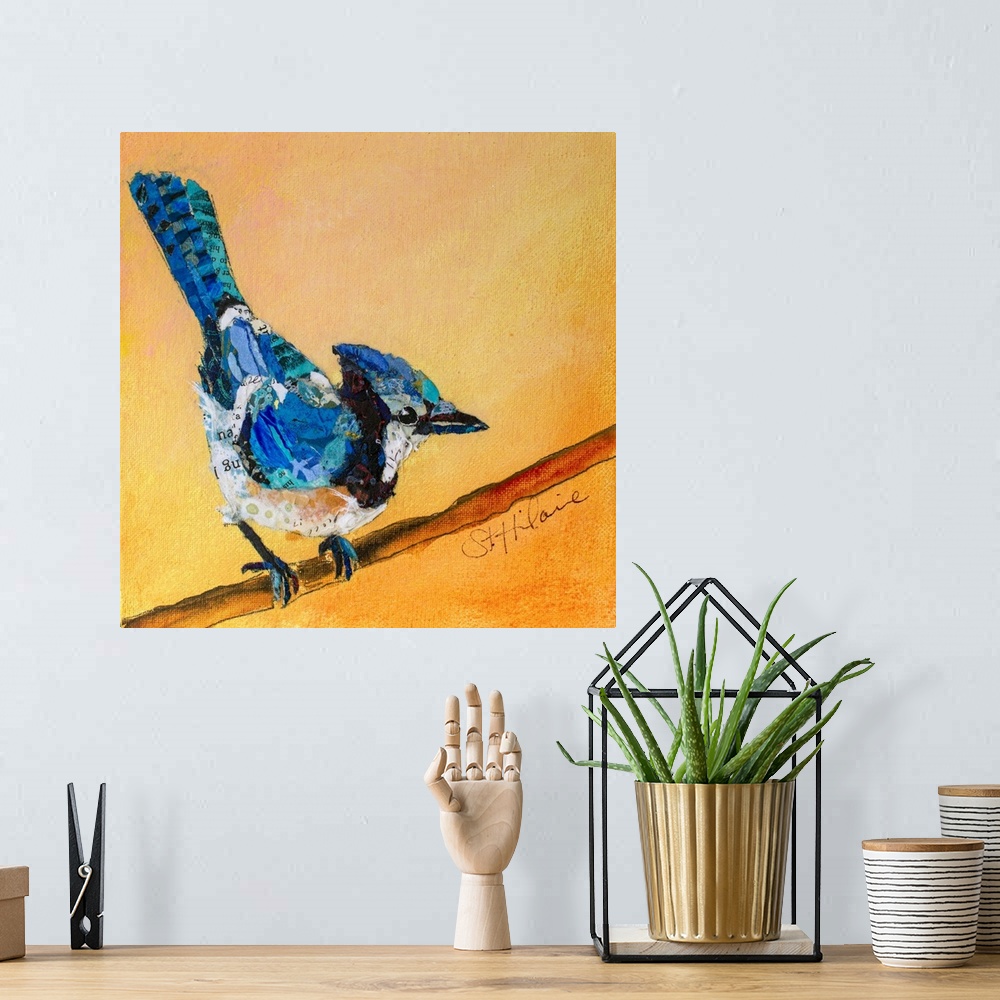 A bohemian room featuring Blue Jay Blessing