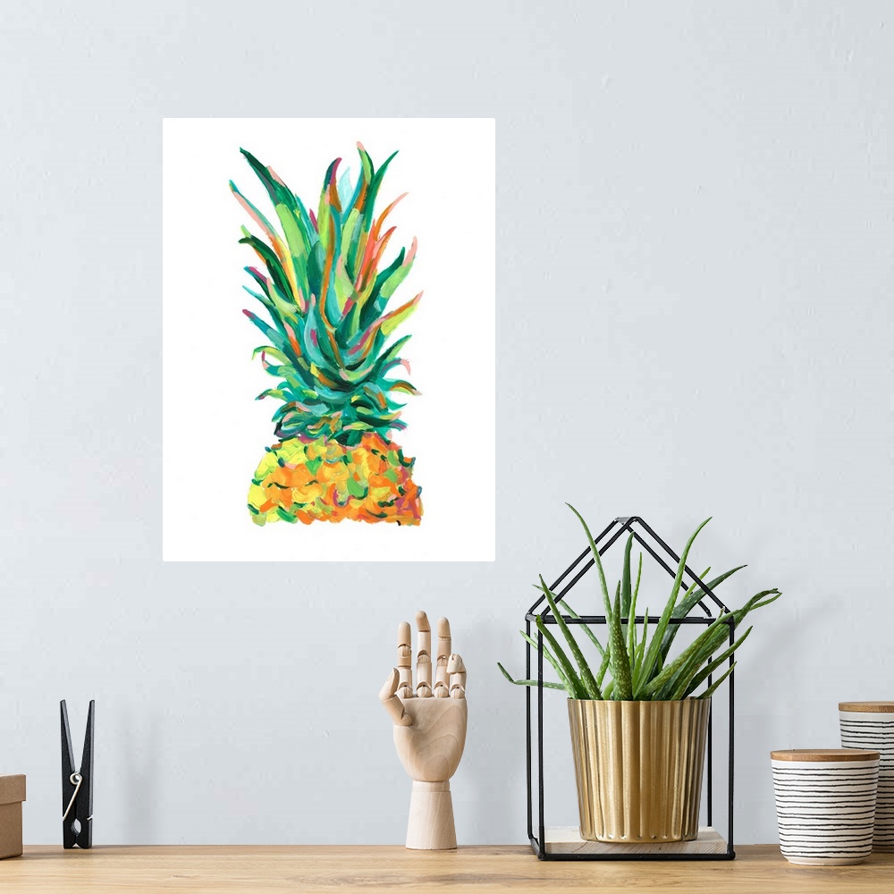 A bohemian room featuring Bright Pop Pineapple I