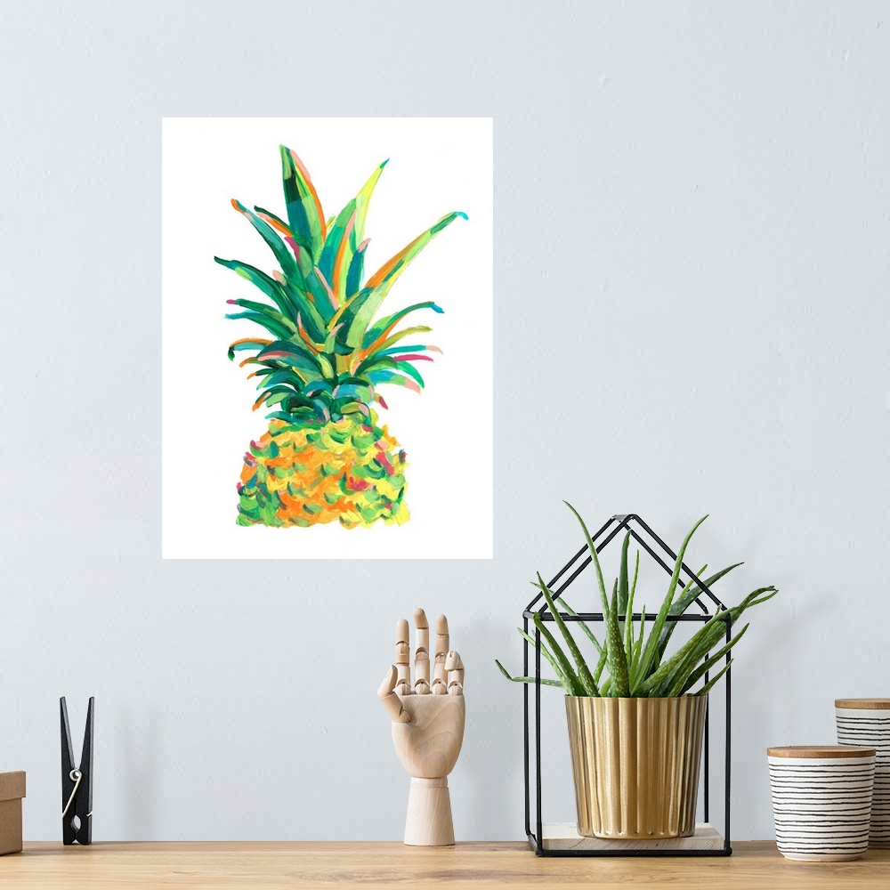 A bohemian room featuring Bright Pop Pineapple II