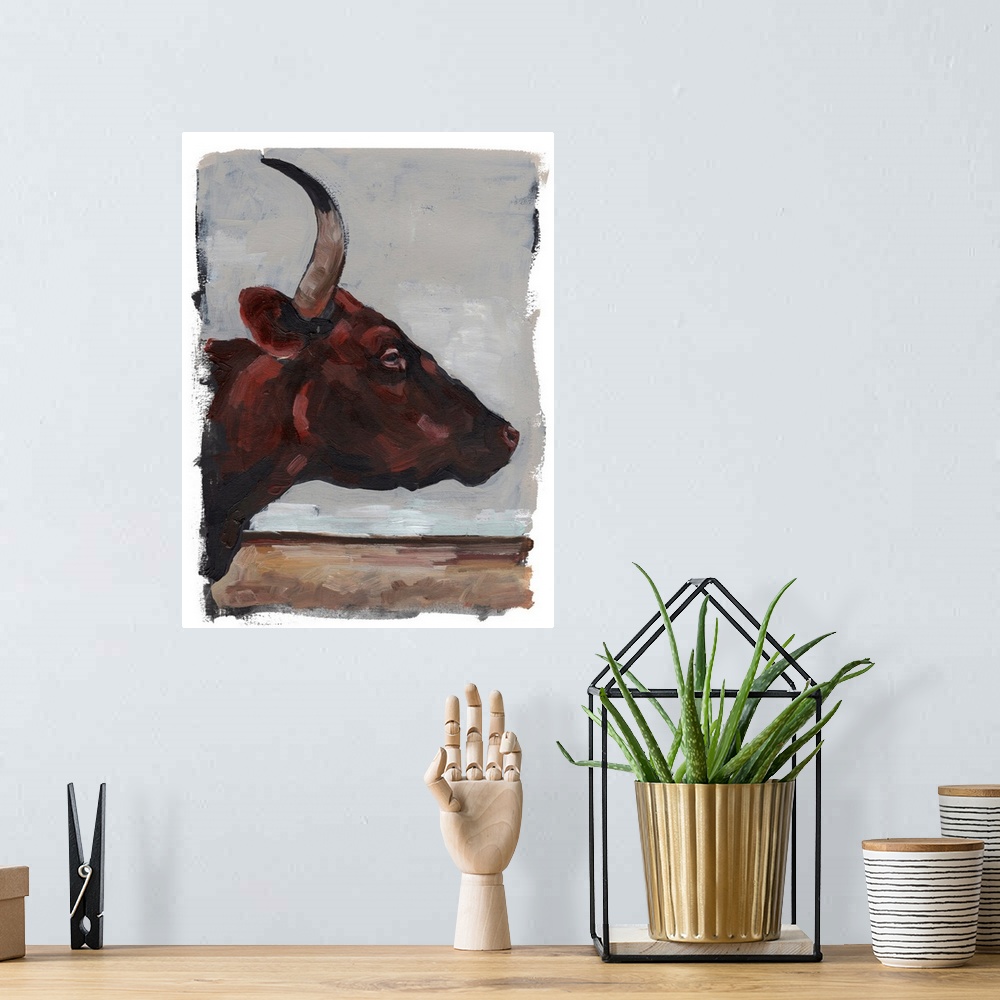 A bohemian room featuring Cattle View II
