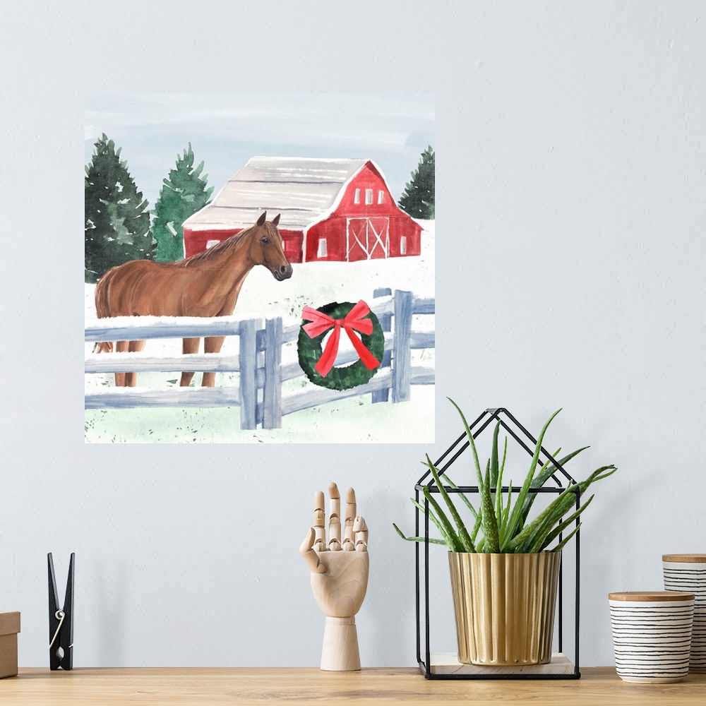 A bohemian room featuring Christmas Farm I