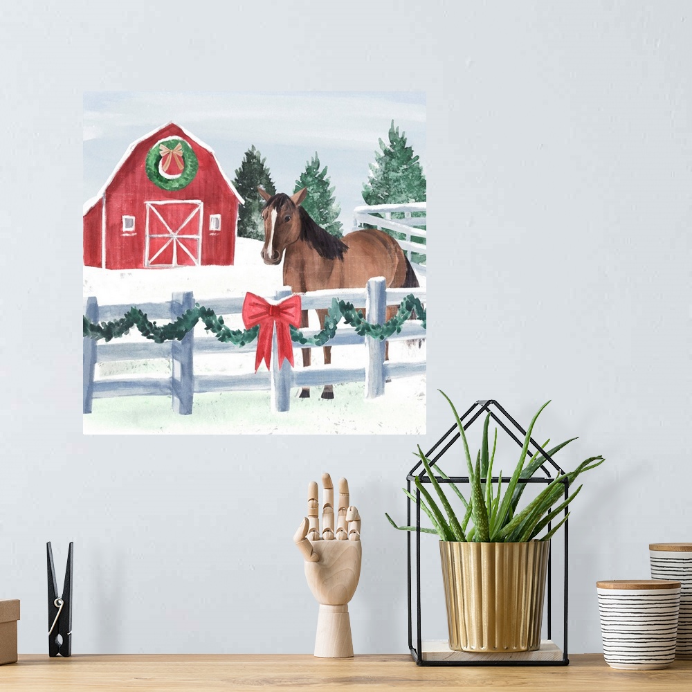 A bohemian room featuring Christmas Farm II