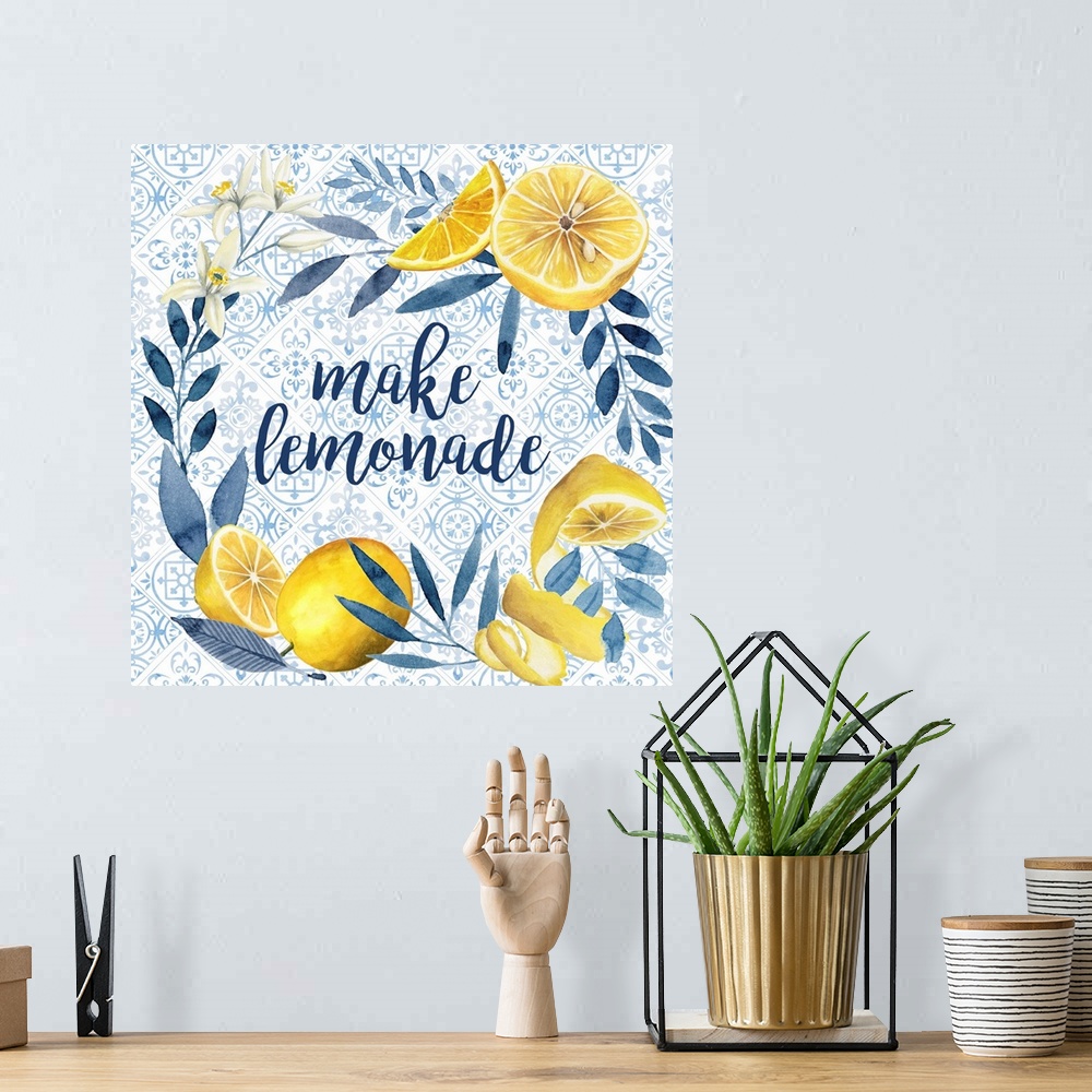 A bohemian room featuring Citrus Sayings I