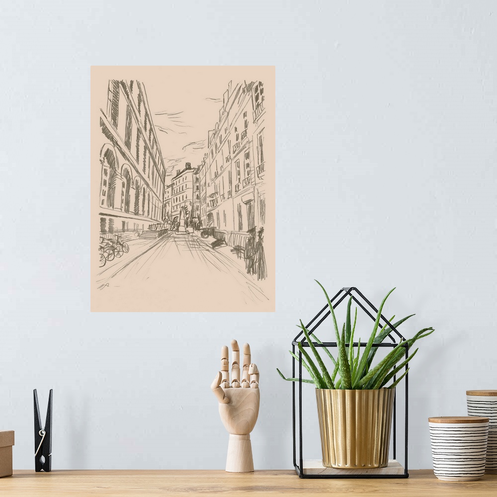 A bohemian room featuring City Sketches II