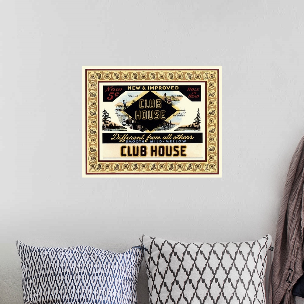 A bohemian room featuring Clubhouse Cigars