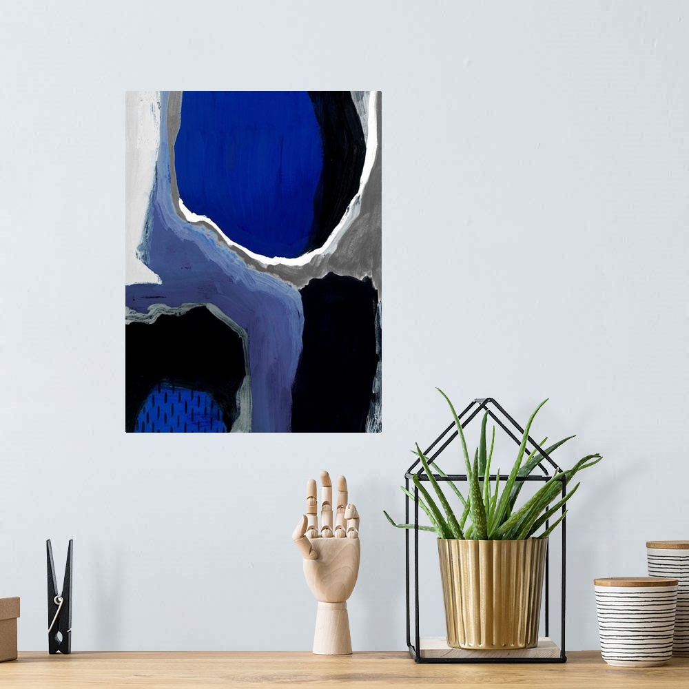A bohemian room featuring Cobalt Abstract I