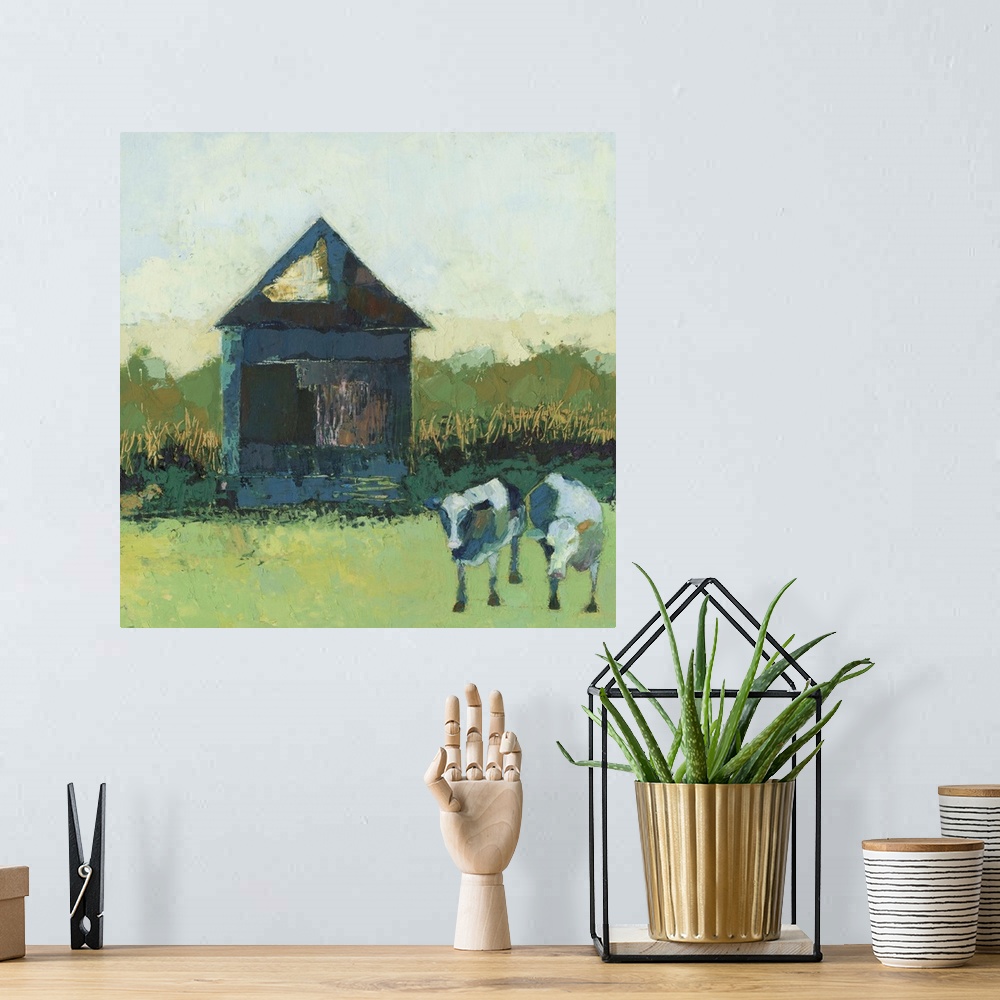 A bohemian room featuring Crooked Cow Barn