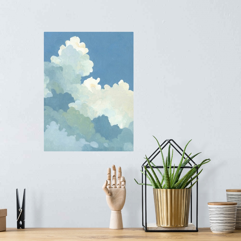A bohemian room featuring Cumulus Stacks I