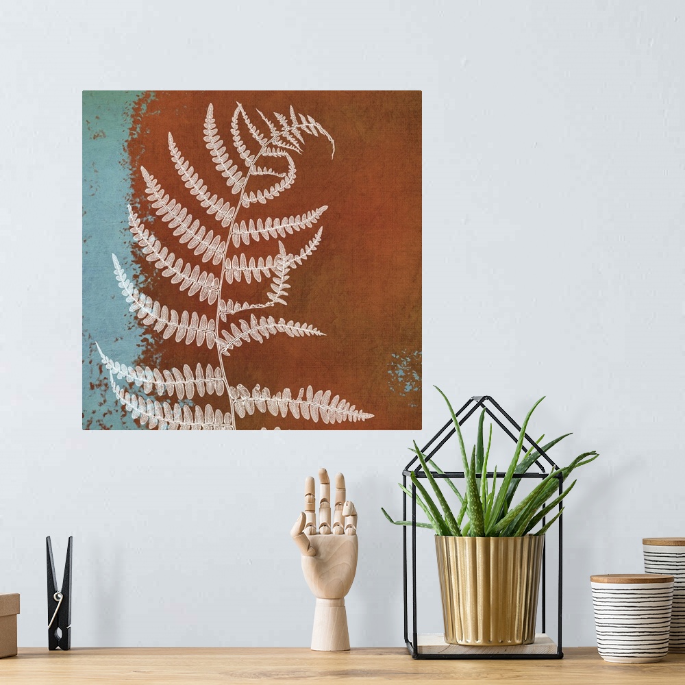 A bohemian room featuring Fern Abstract Study I