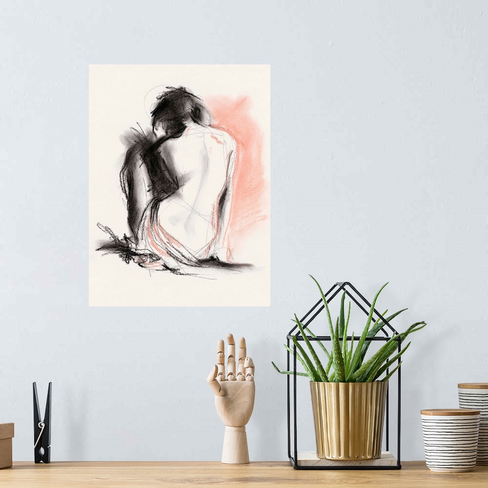 A bohemian room featuring Figure Gesture IV