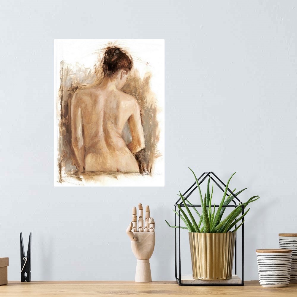 A bohemian room featuring Figure Painting Study II