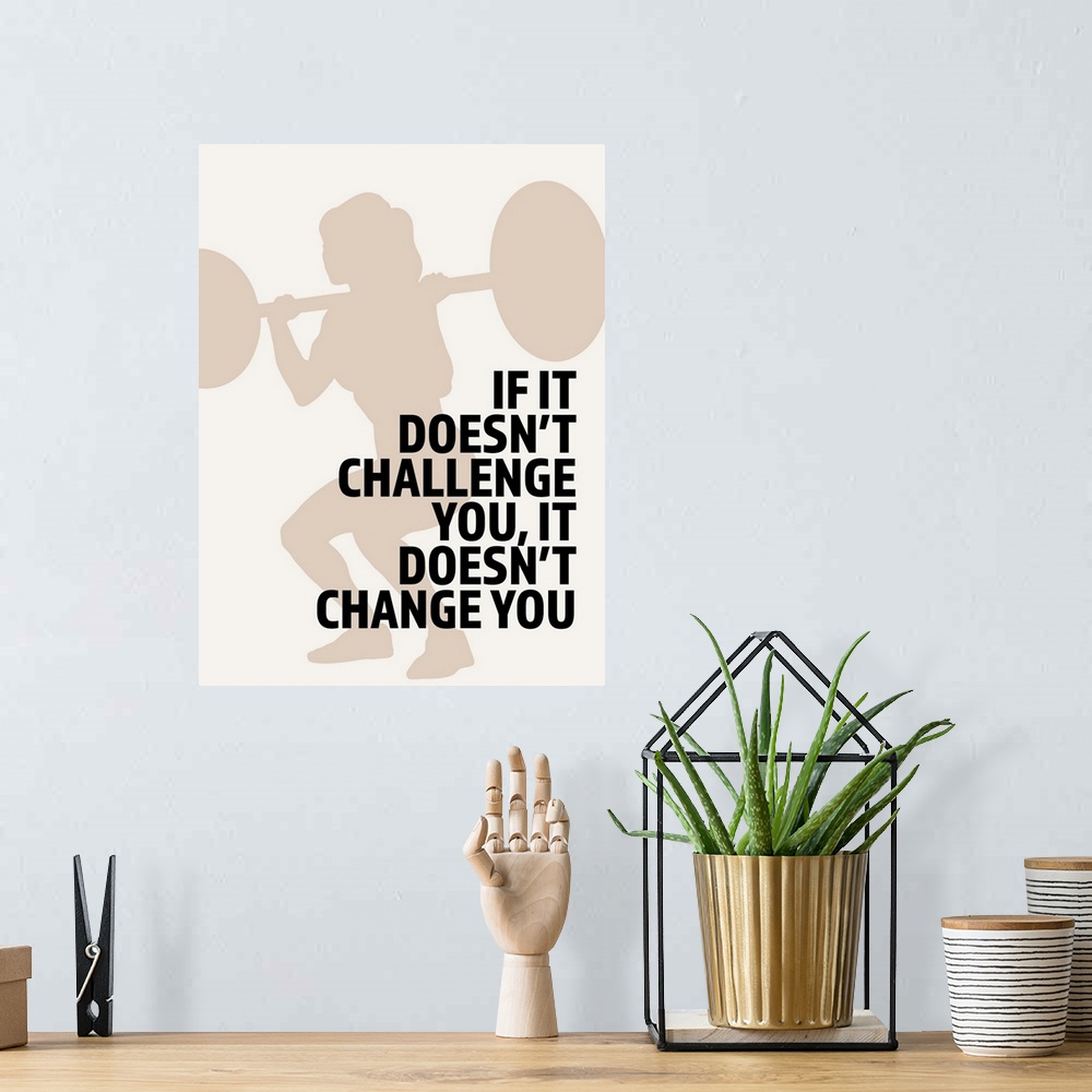 A bohemian room featuring Fitness Quote I