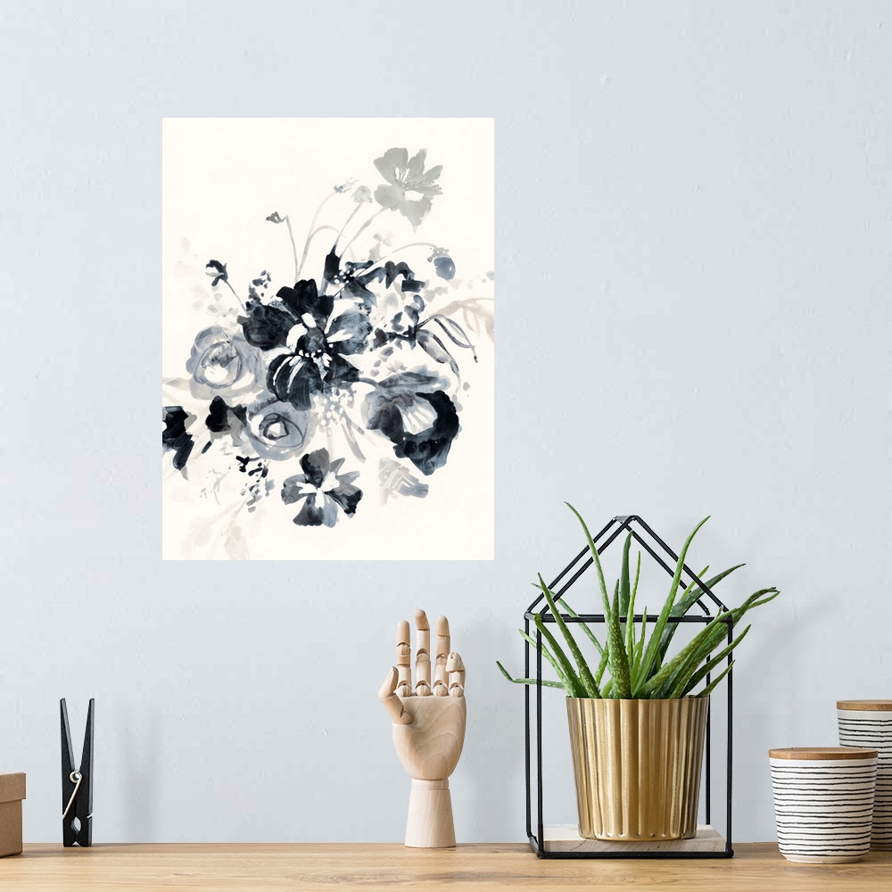 A bohemian room featuring Floral Entanglement II