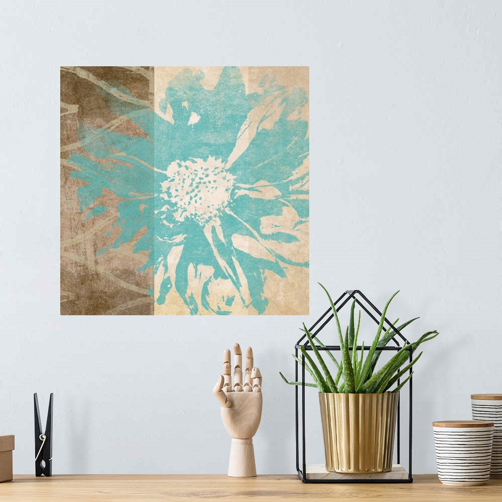 A bohemian room featuring Flower Flake I