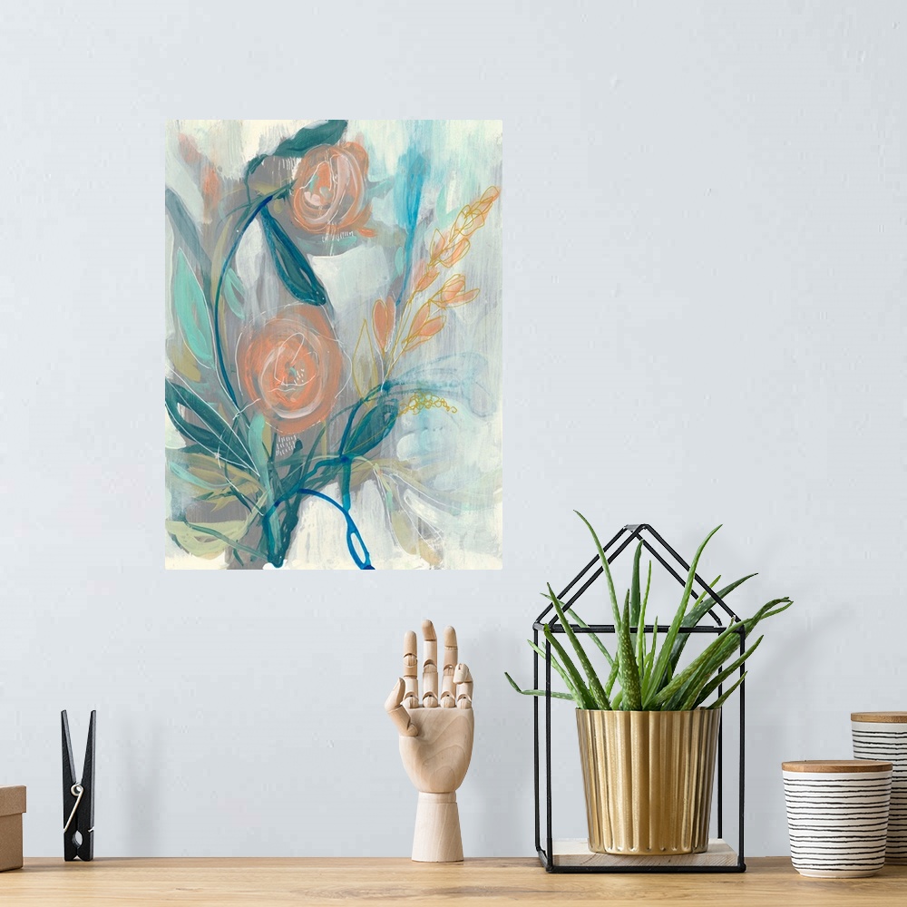 A bohemian room featuring Flower Grouping II