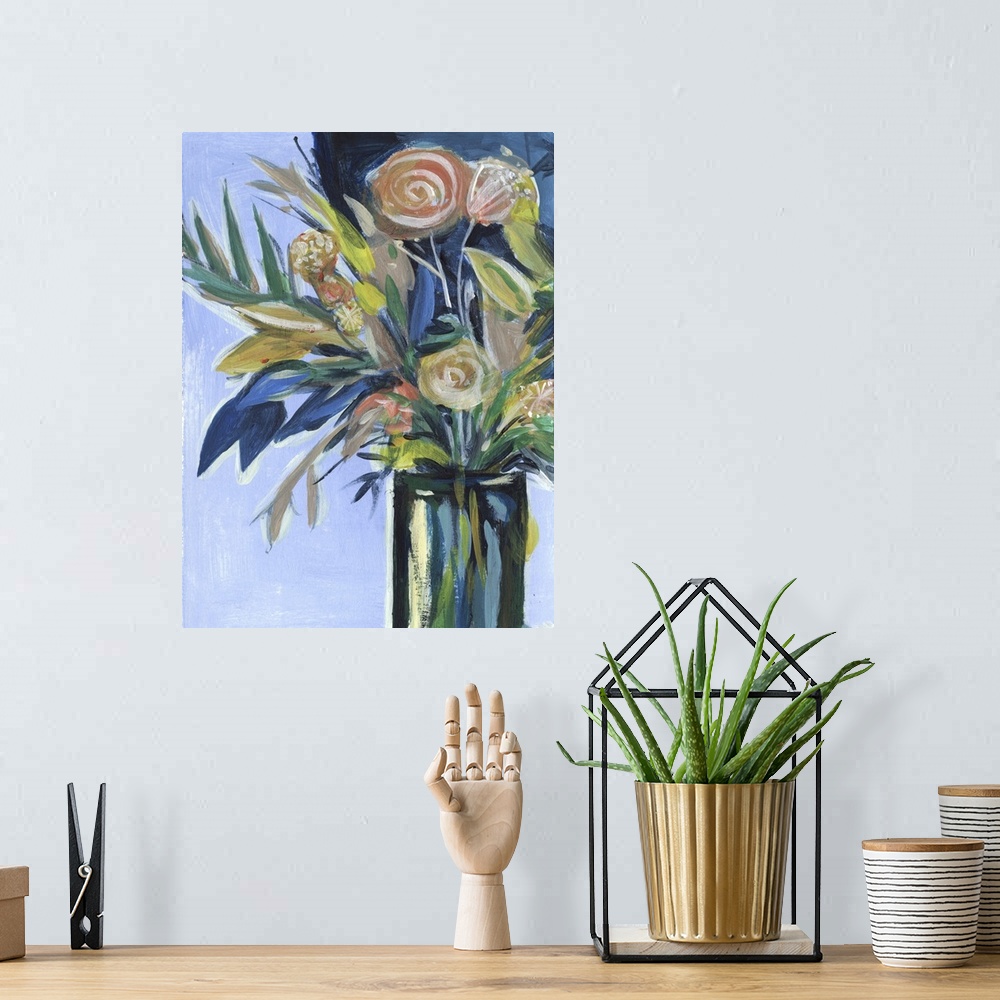 A bohemian room featuring Flowers in a Vase II