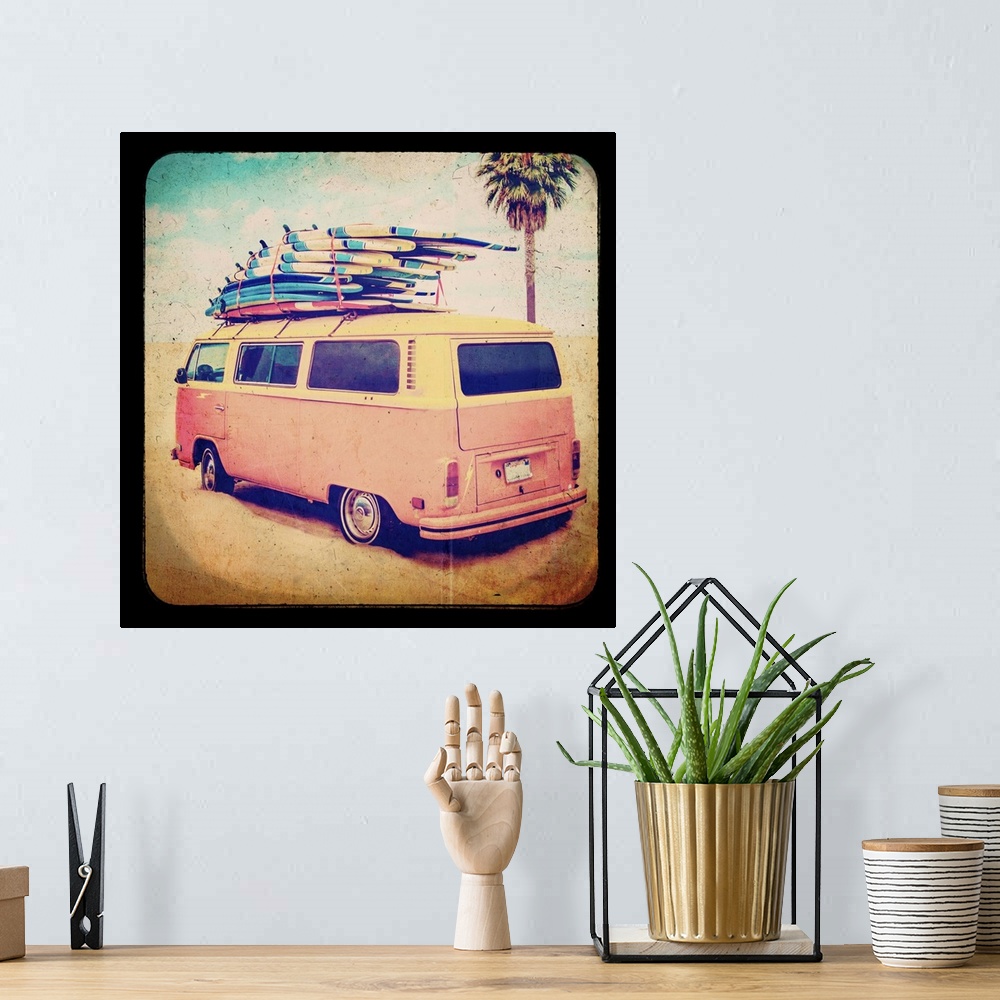 A bohemian room featuring Frames of Travel VI
