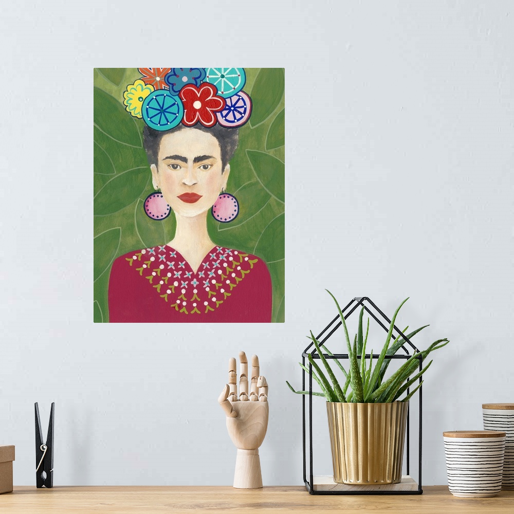 A bohemian room featuring Frida Floral II