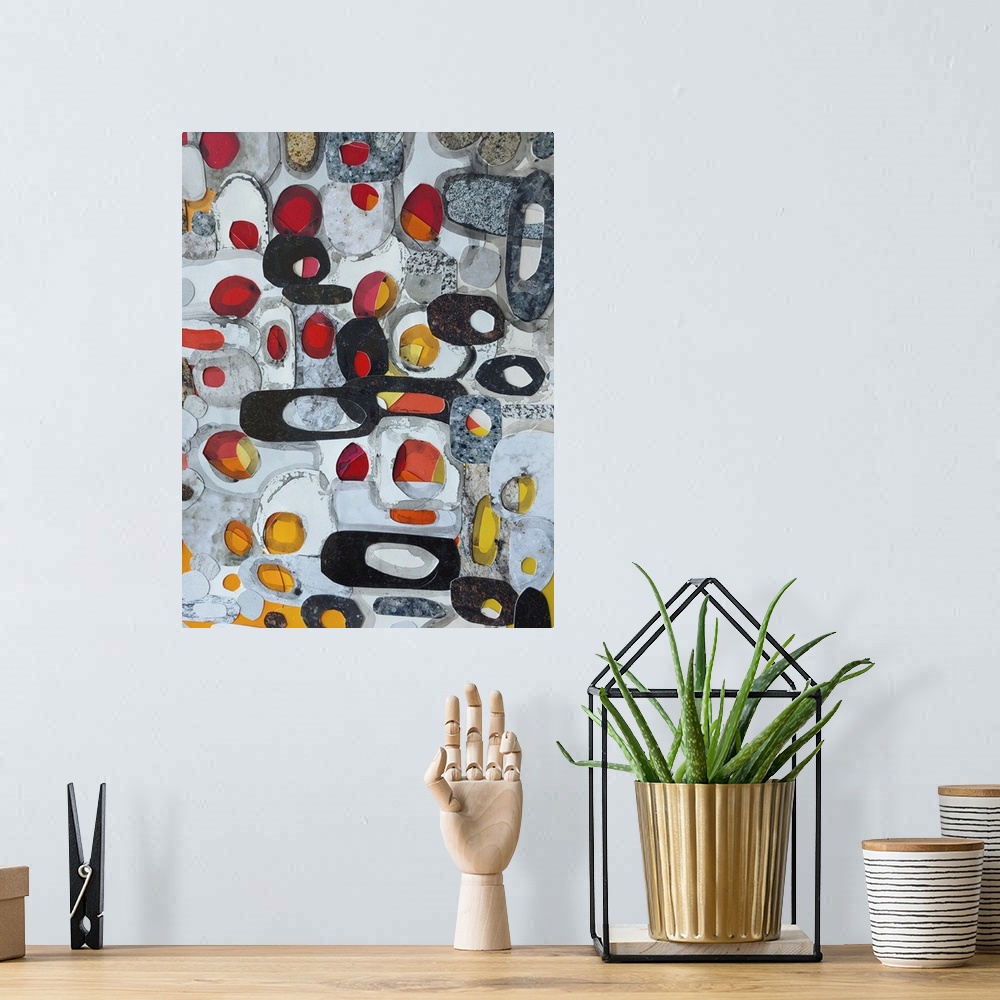 A bohemian room featuring Fruit Collage I