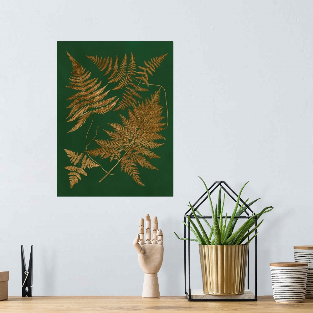 A bohemian room featuring Gilded Ferns II