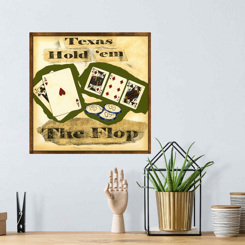 A bohemian room featuring Hold 'em III