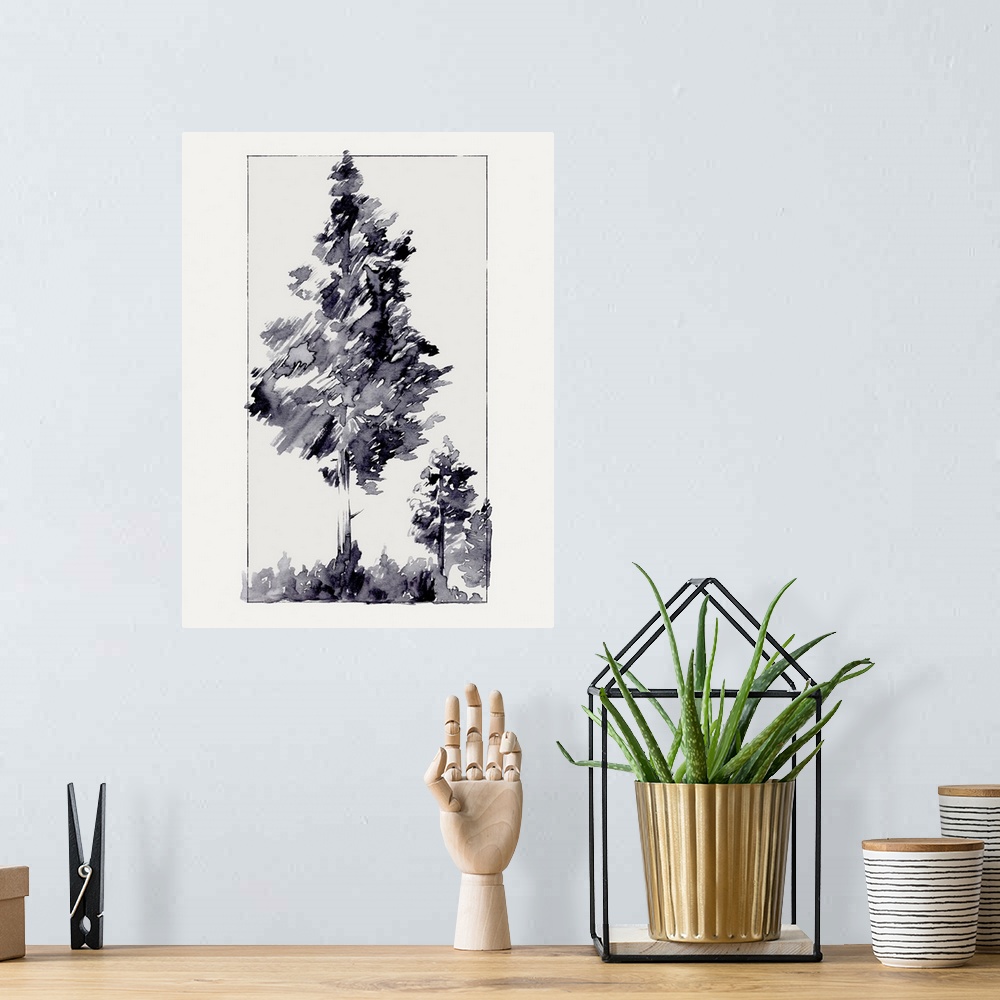 A bohemian room featuring Inky Evergreen I