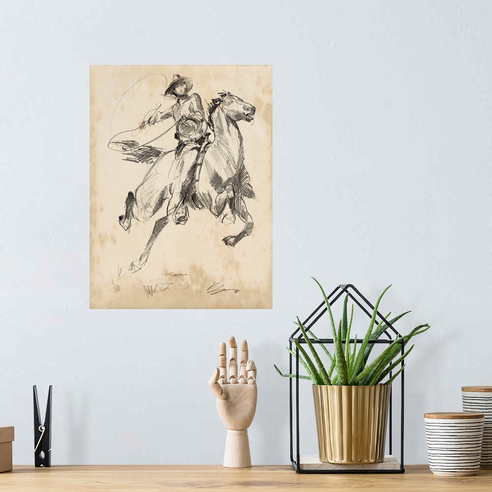 A bohemian room featuring King Of The Rodeo I
