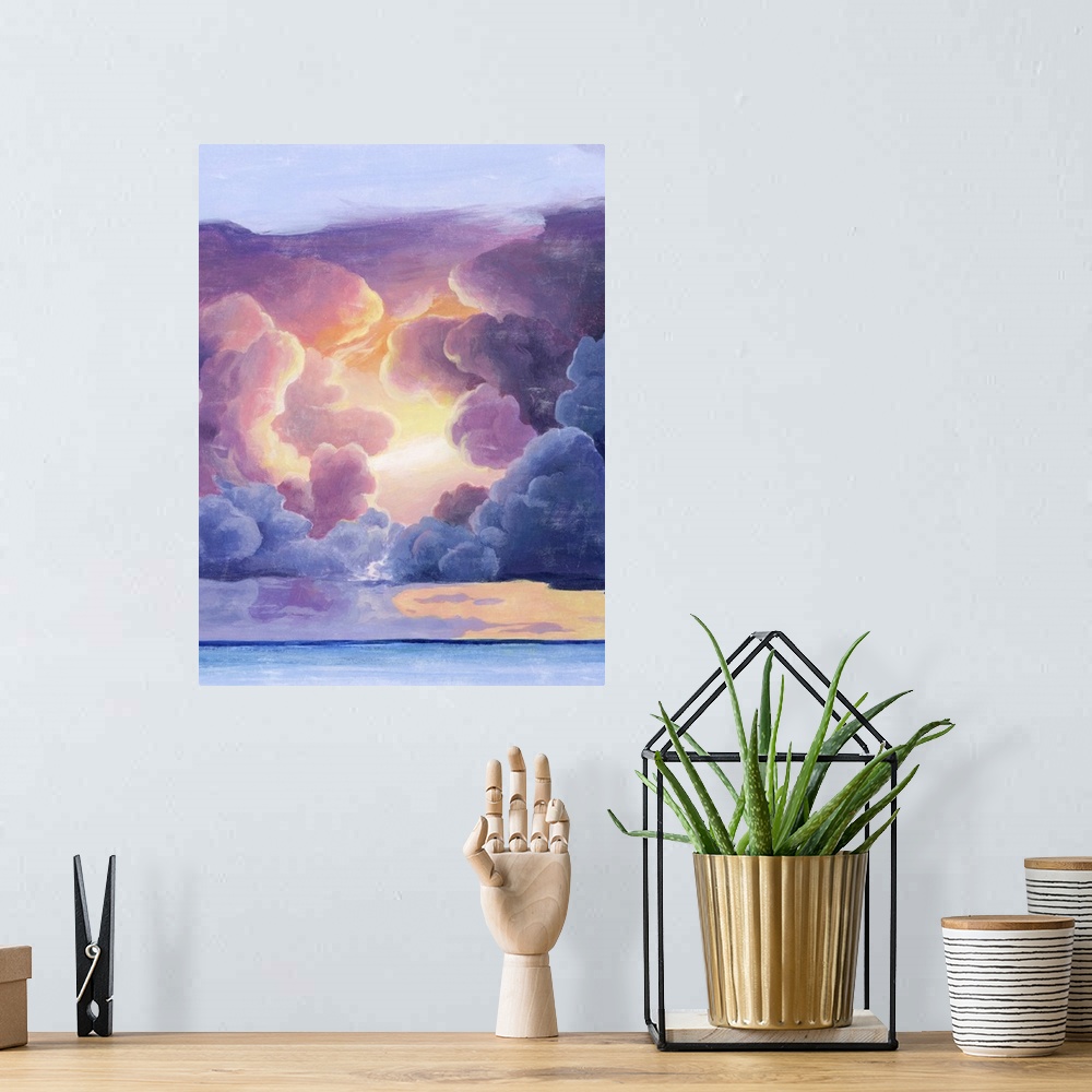 A bohemian room featuring Magnificent Sky II