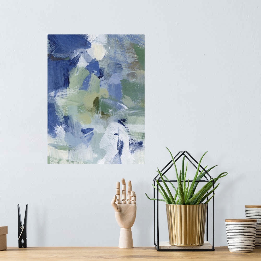 A bohemian room featuring Northern Lights Abstract III