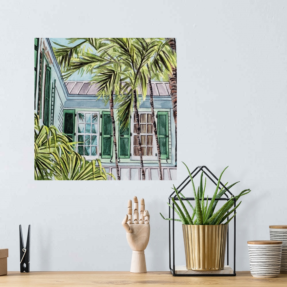 A bohemian room featuring Palm House IV