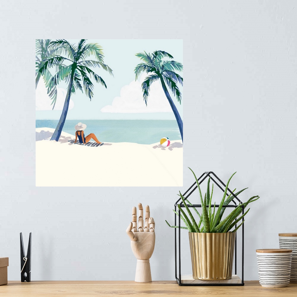 A bohemian room featuring Palm Tree Paradise I