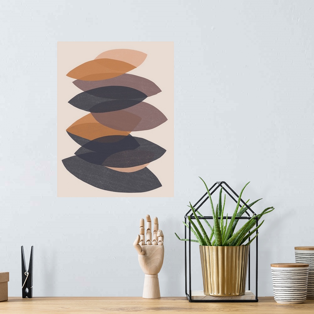 A bohemian room featuring Paper Stack II