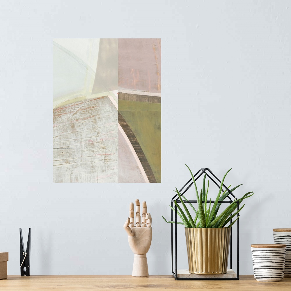 A bohemian room featuring Pastel Bisects III