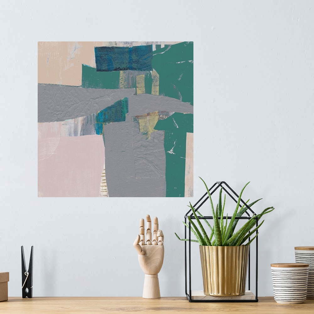 A bohemian room featuring Pastel Collage IV