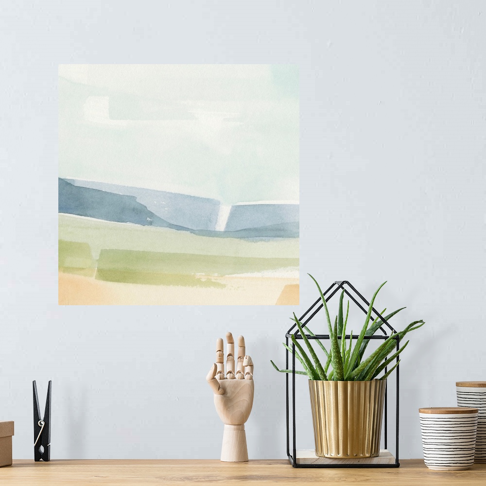 A bohemian room featuring Pastel Slopes II