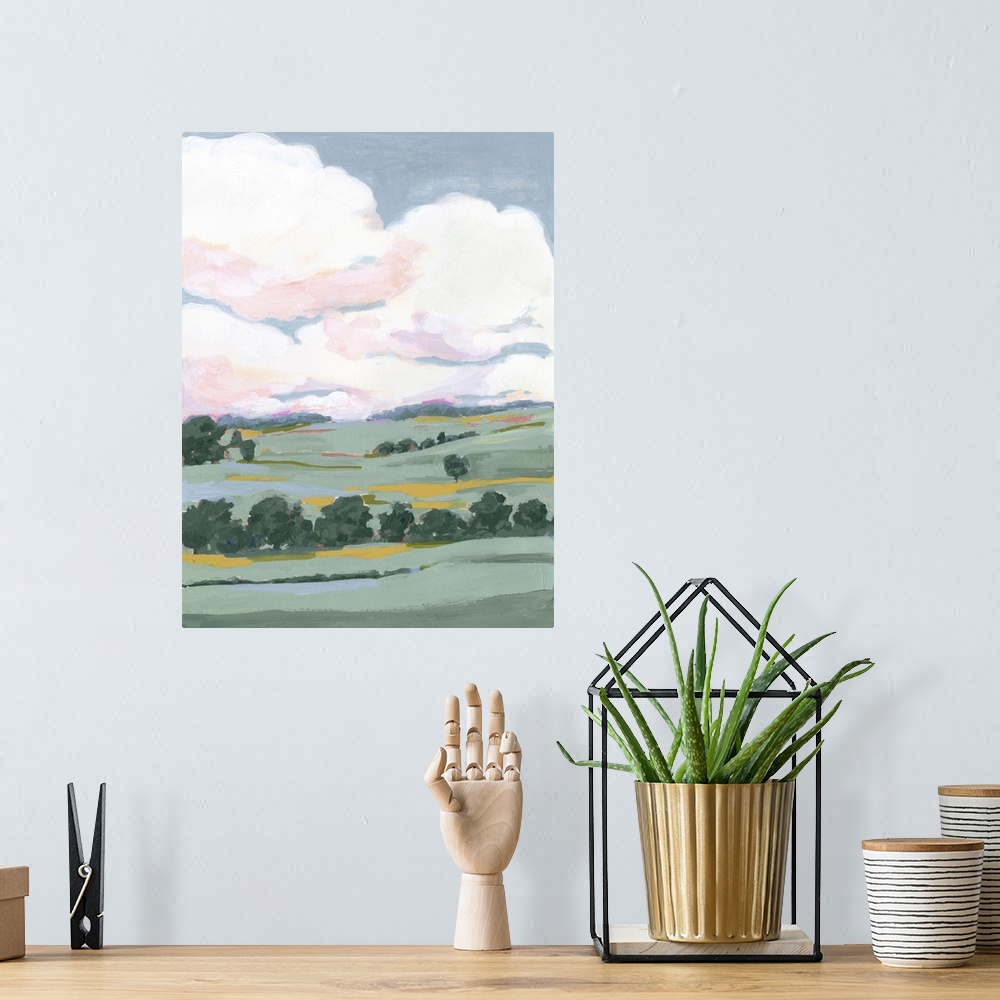 A bohemian room featuring Pastel View II