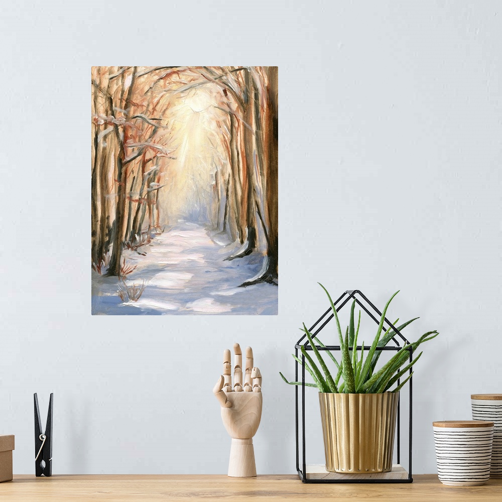 A bohemian room featuring Path In Winter